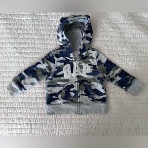 GAP Baby Camo Hoodie Zipper